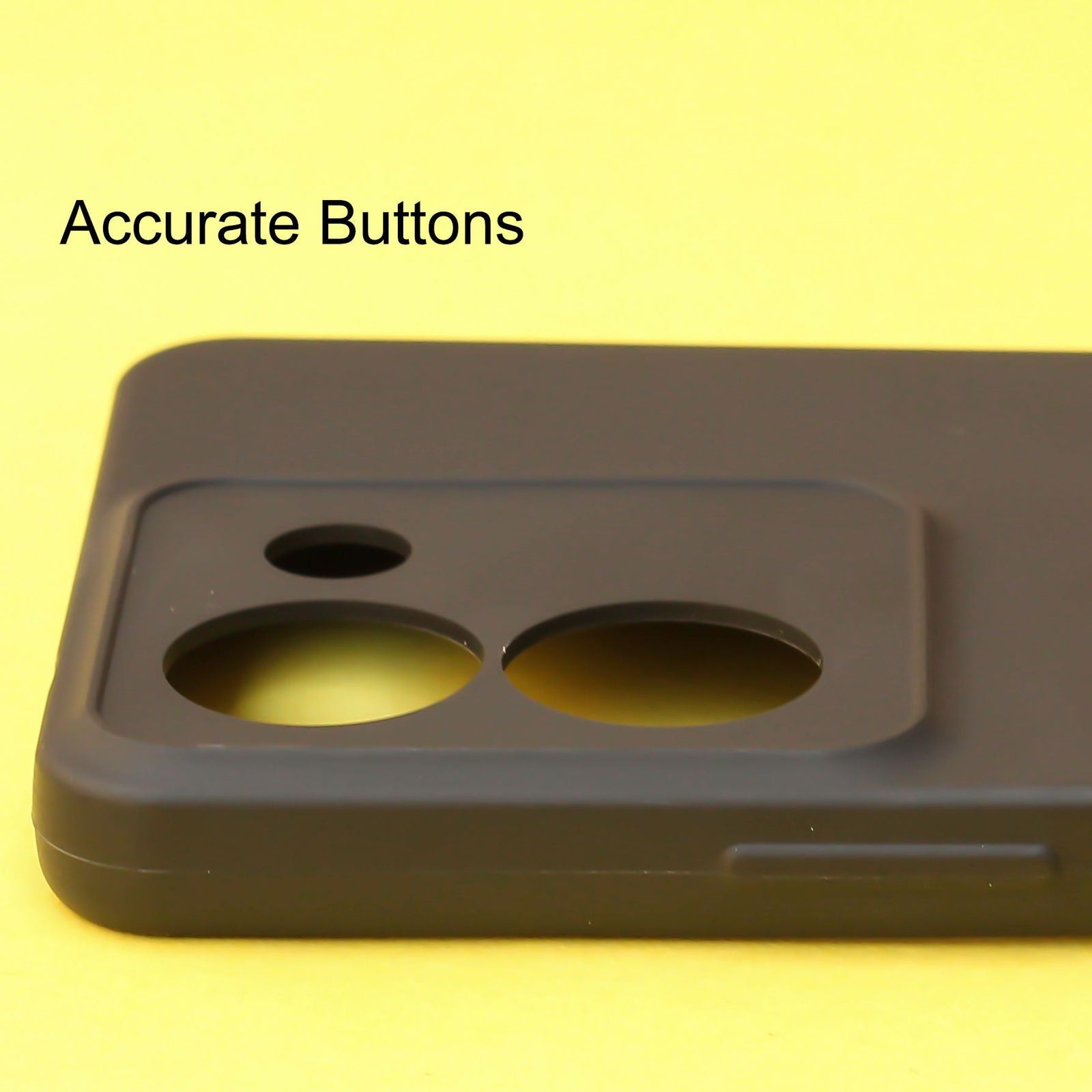 Black Silicone Case for Vivo Y36