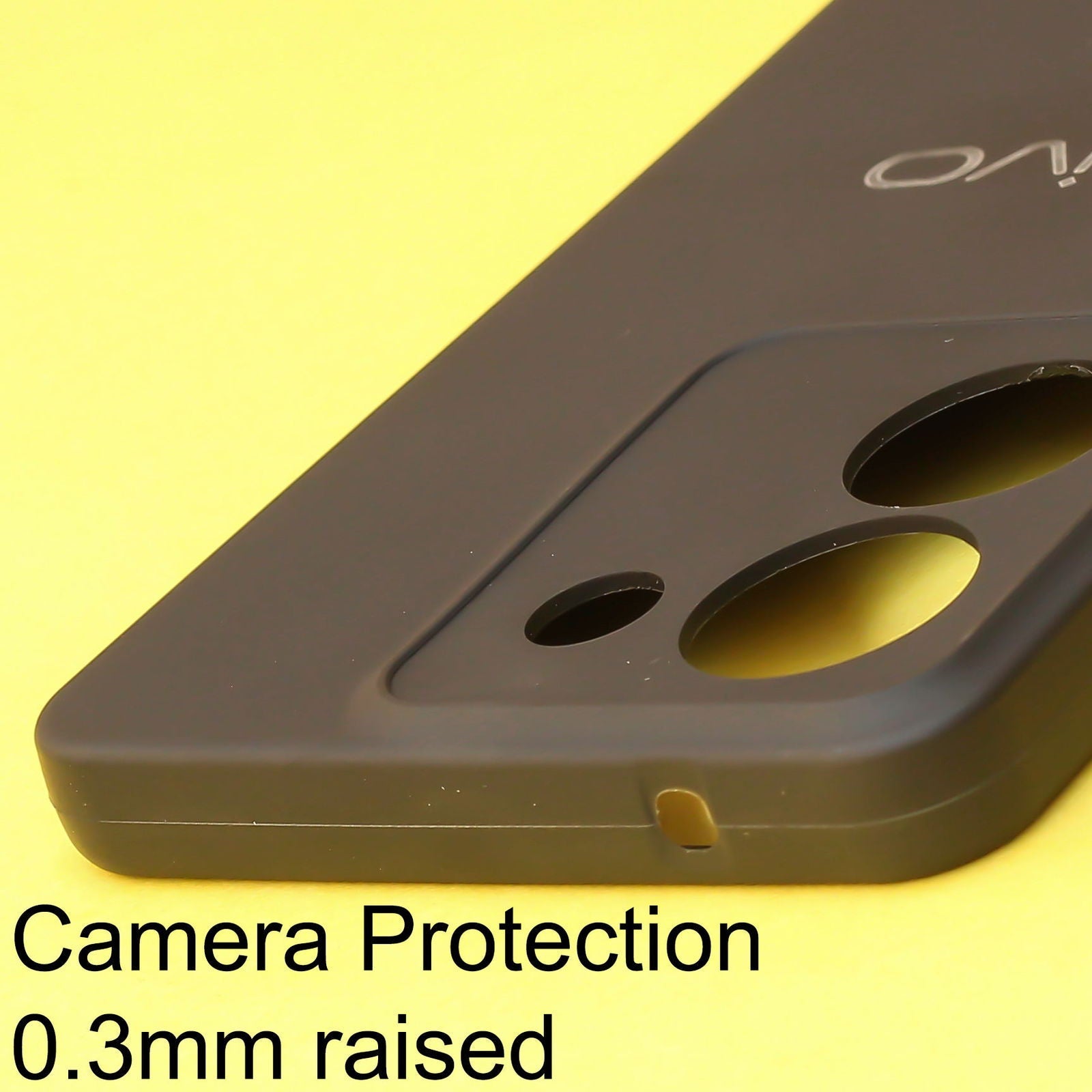 Black Silicone Case for Vivo Y36