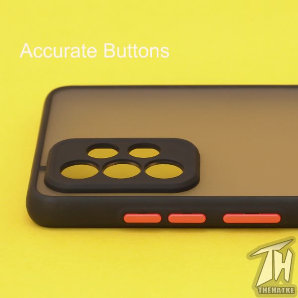Black Smoke Camera Safe case for Samsung A72