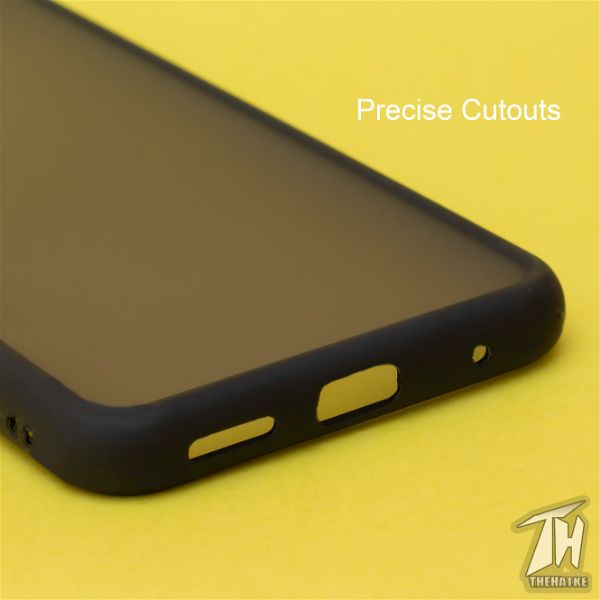 Black Smoke Silicone Safe case for Vivo S1 pro