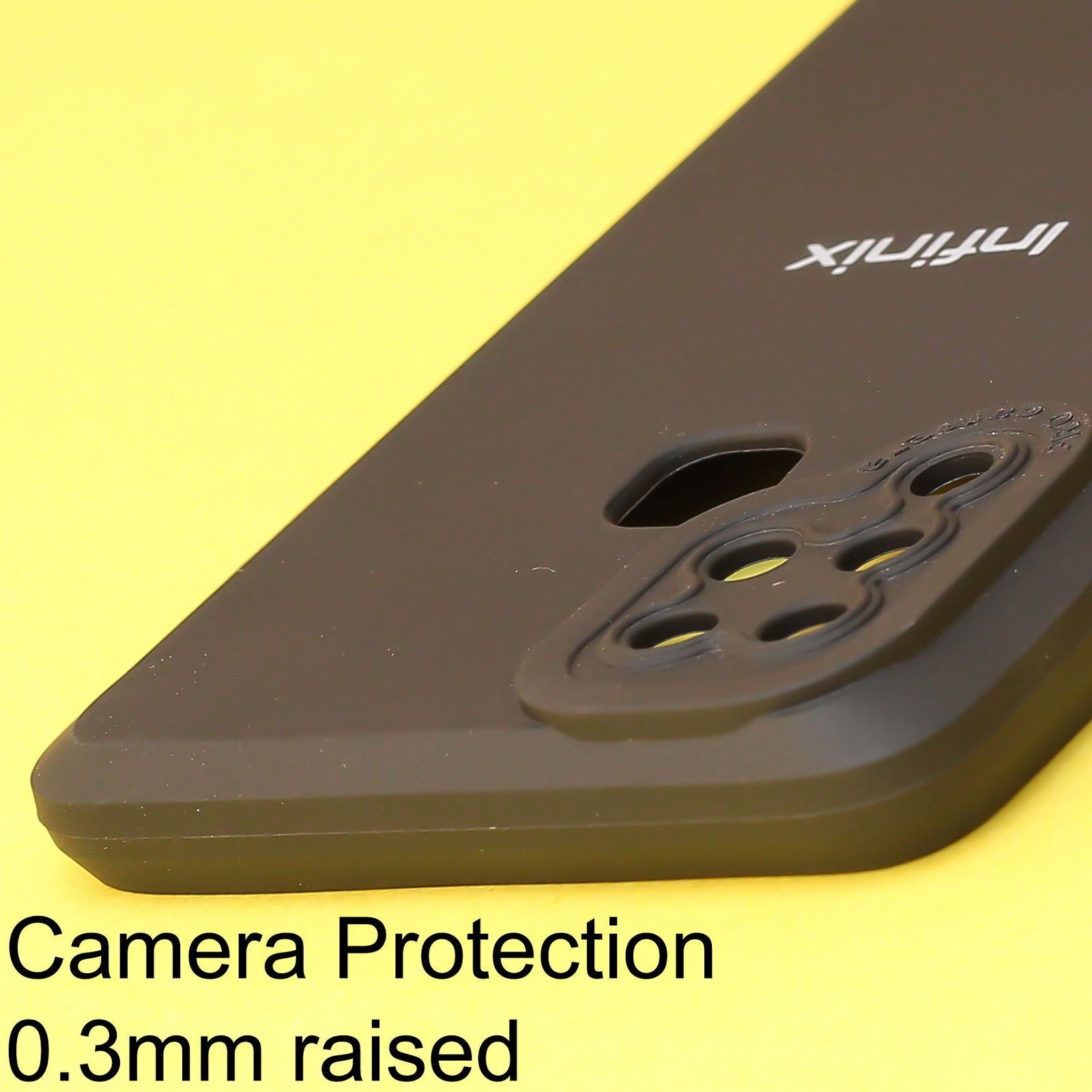 Black Spazy Silicone Case for Infinix Hot 10s