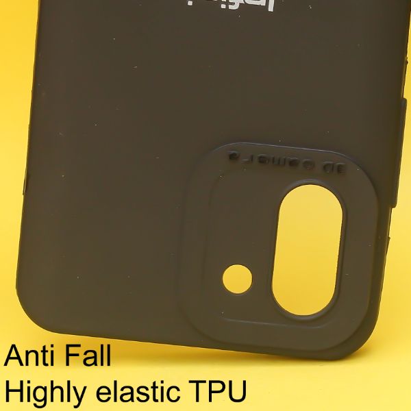 Black Spazy Silicone Case for Infinix Hot 11