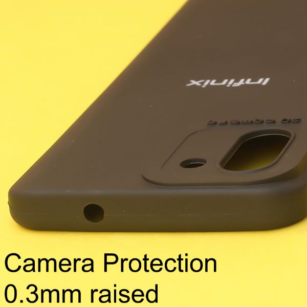 Black Spazy Silicone Case for Infinix Hot 11