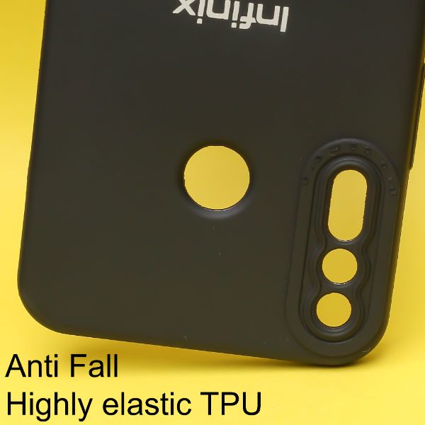 Black Spazy Silicone Case for Infinix Hot 8