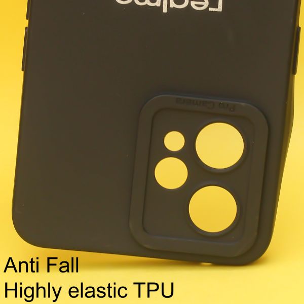 Black Spazy Silicone Case for Realme 9 pro