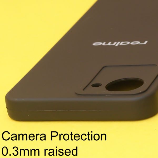 Black Spazy Silicone Case for Realme C30s