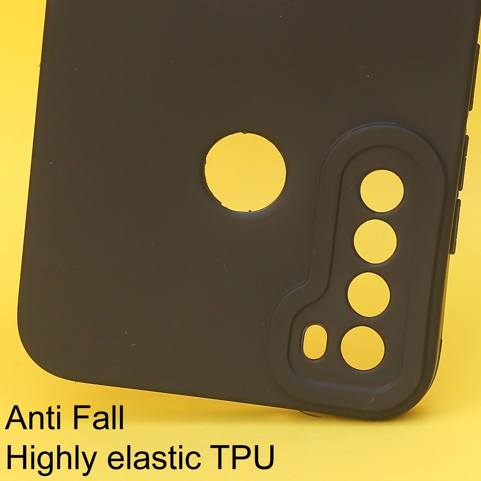 Black Spazy Silicone Case for Redmi Note 8