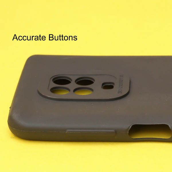 Black Spazy Silicone Case for Redmi Note 9 Pro