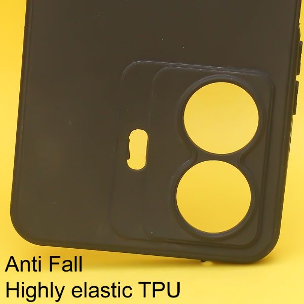 Black Spazy Silicone Case for Vivo T1 Pro
