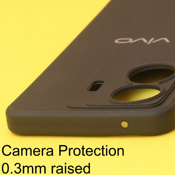 Black Spazy Silicone Case for Vivo T1 Pro