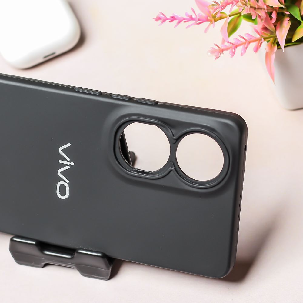 Black Spazy Silicone Case for Vivo Y100