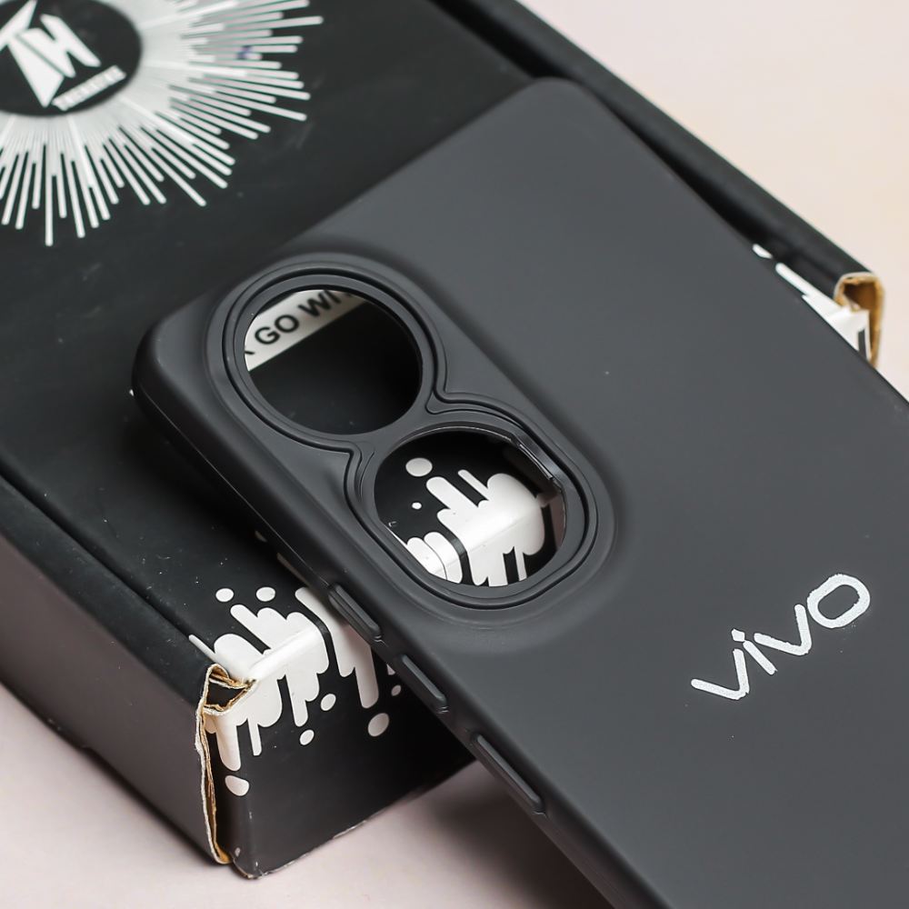 Black Spazy Silicone Case for Vivo Y100