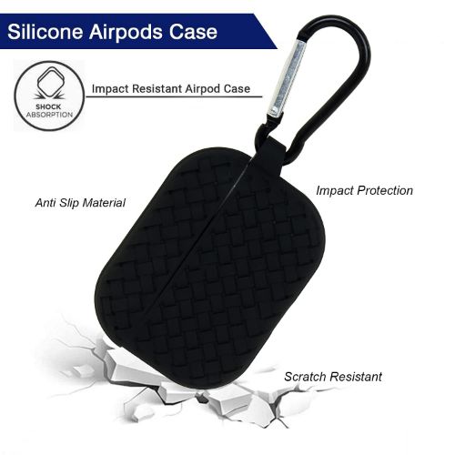 Black Stylish Silicone Case For Apple Airpods 4