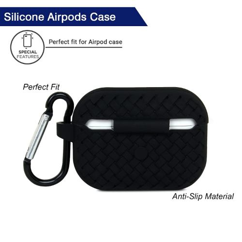 Black Stylish Silicone Case For Apple Airpods 4