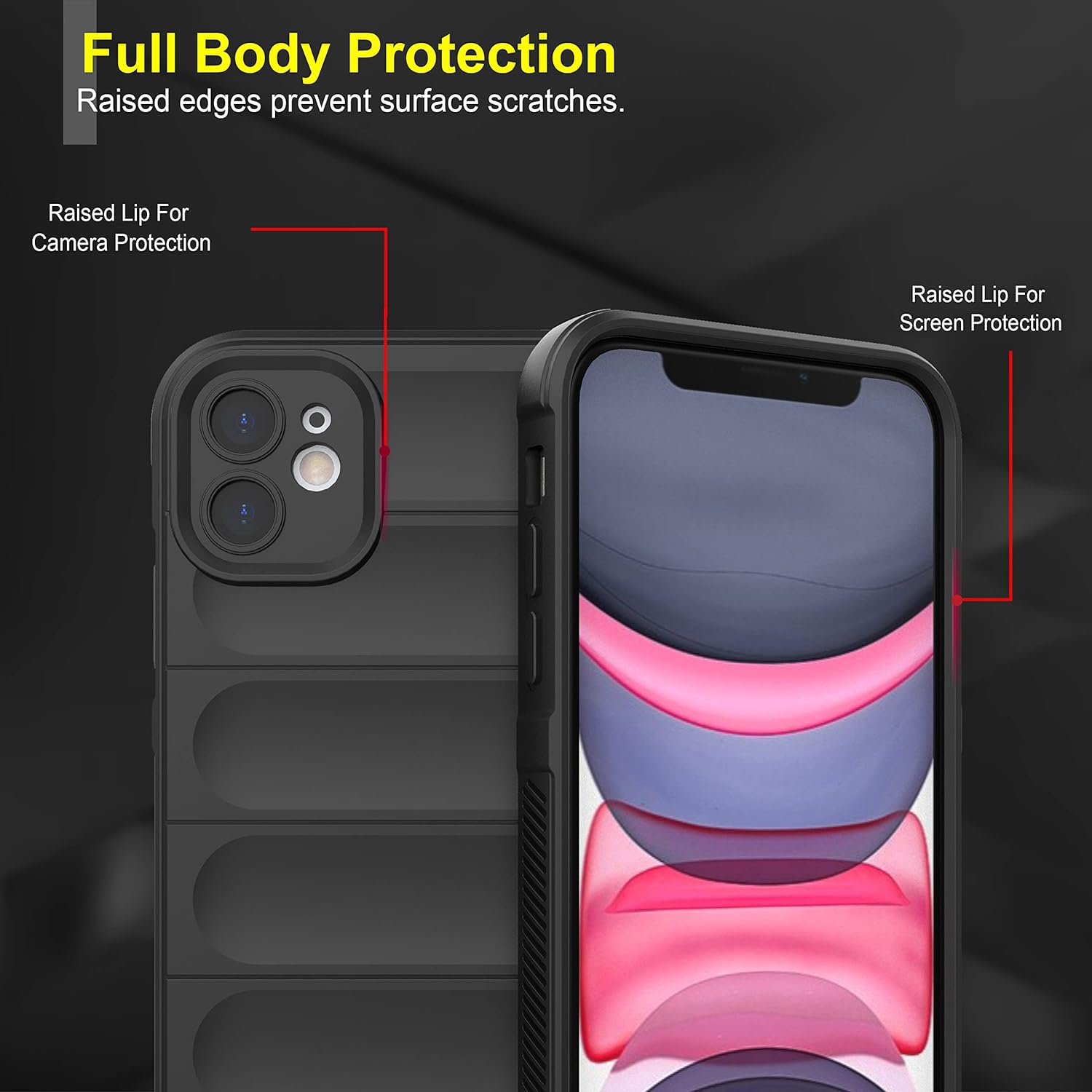 Black Wave Case for Apple Iphone 11