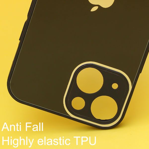 Black camera Safe mirror case for Apple Iphone 13