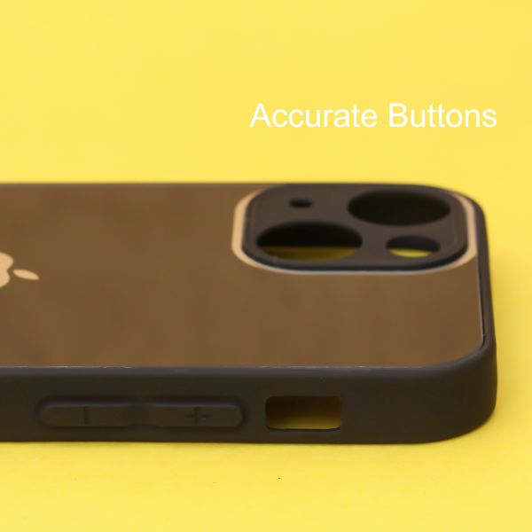 Black camera Safe mirror case for Apple Iphone 13 MIni