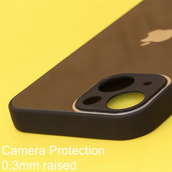 Black camera Safe mirror case for Apple Iphone 13