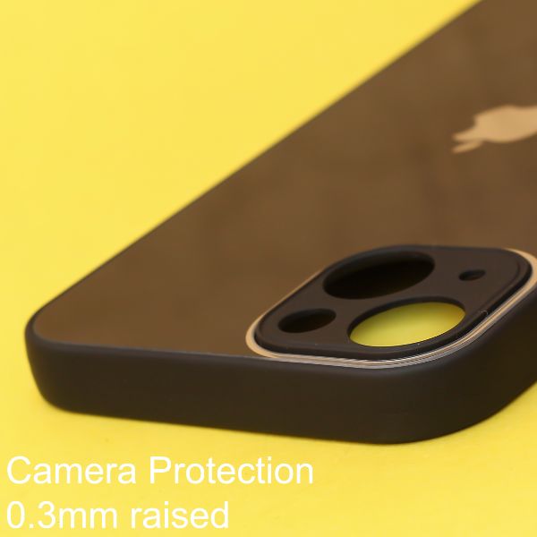 Black camera Safe mirror case for Apple Iphone 14 Plus