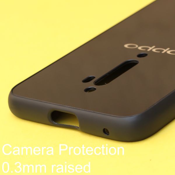 Black mirror Silicone Case for Oppo Reno 2f