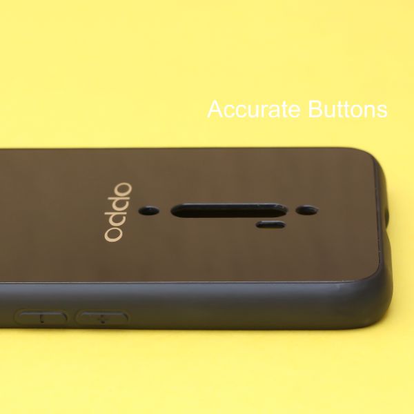 Black mirror Silicone Case for Oppo Reno 2f