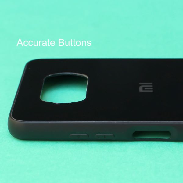 Black mirror Silicone Case for Poco X3