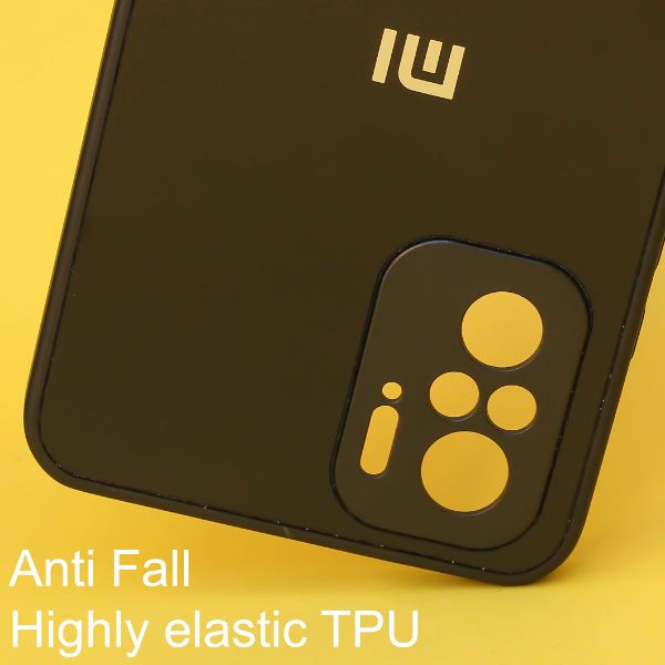 Black mirror Silicone  case for Redmi note 10 4g