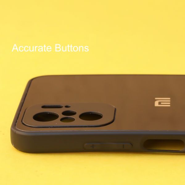 Black mirror Silicone  case for Redmi note 10 4g