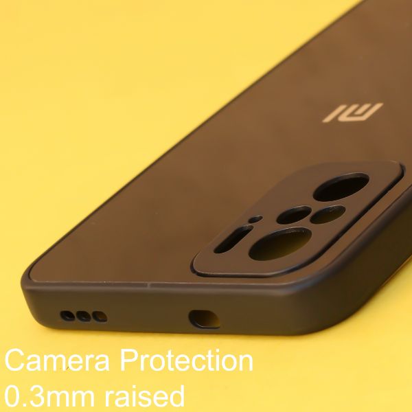 Black mirror Silicone  case for Redmi note 10 4g
