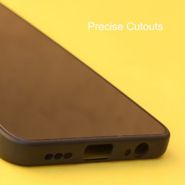 Black mirror Silicone  case for Redmi note 10 4g