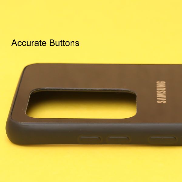 Black mirror Silicone  case for Samsung S20 Ultra