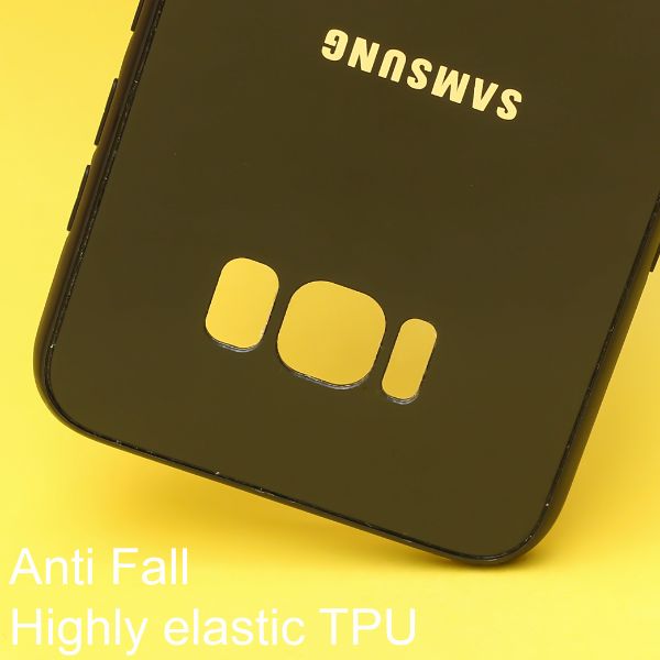 Black mirror silicone case for Samsung S8 plus