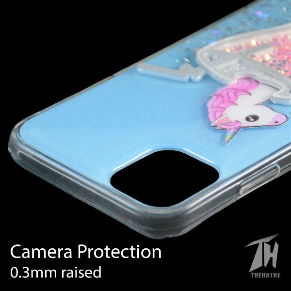 Blue 3D Unicorn Silicone Case For Apple iphone 11 pro max
