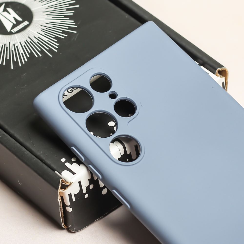 Blue Camera Original Silicone case for Samsung S22 Ultra