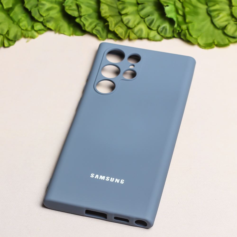 Blue Camera Original Silicone case for Samsung S23 Ultra