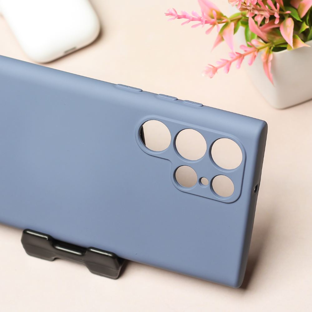 Blue Camera Original Silicone case for Samsung S23 Ultra