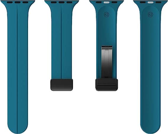 Blue Lagoon Magnetic Clasp Adjustable Strap For Apple Watch Series 1 (42mm/44mm/45mm/46mm/49mm)