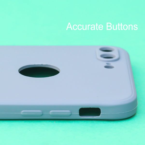 Blue Logo Cut Candy Silicone Case for Apple Iphone 7 Plus