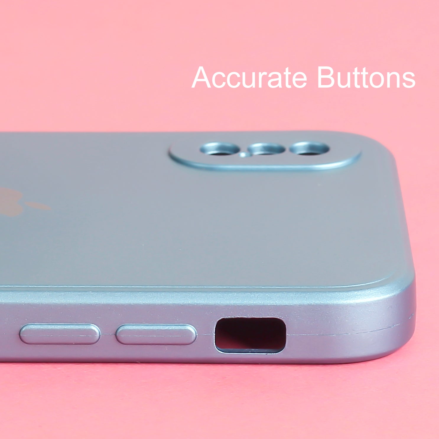 Blue Metallic Finish Silicone Case for Apple Iphone X/Xs