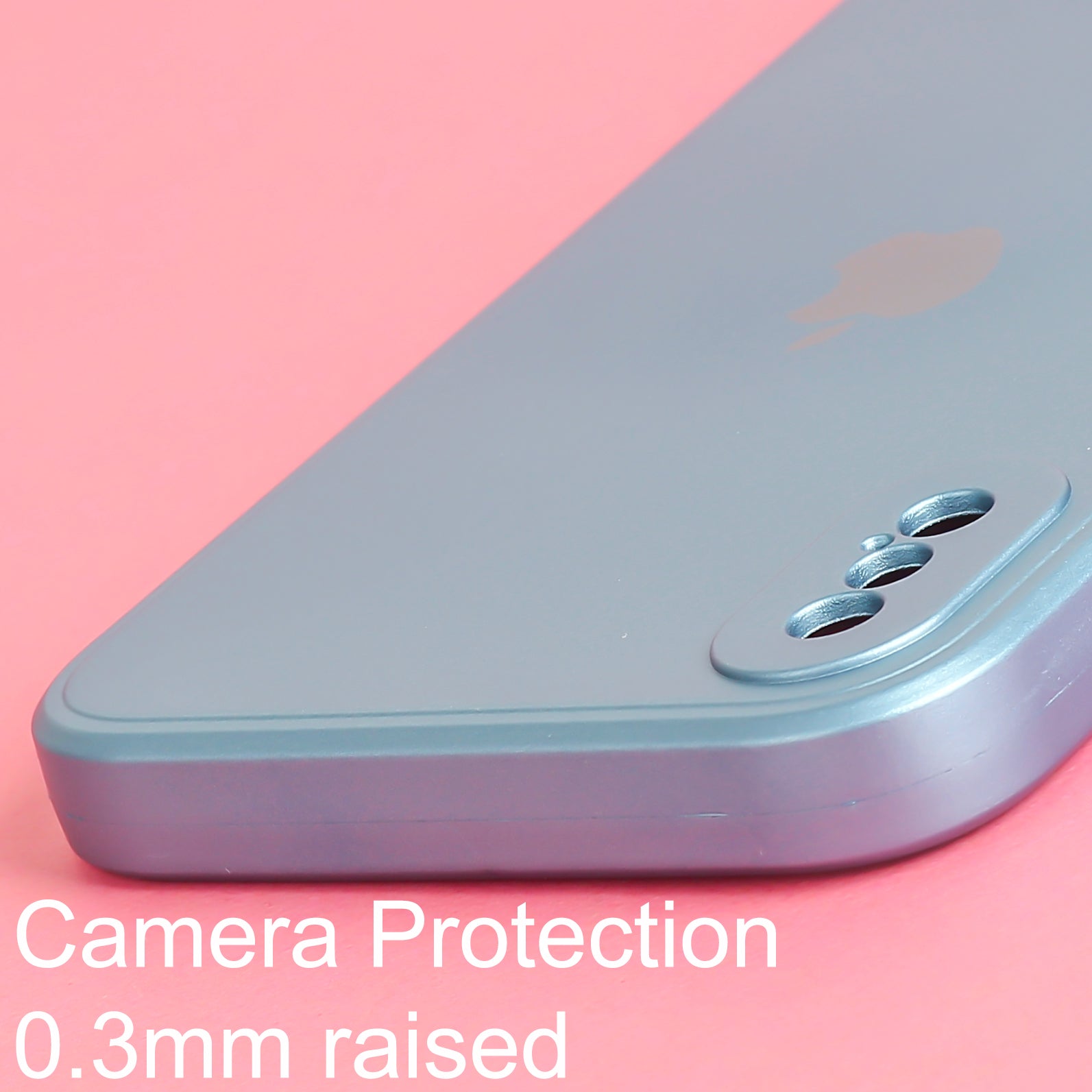 Blue Metallic Finish Silicone Case for Apple Iphone X/Xs