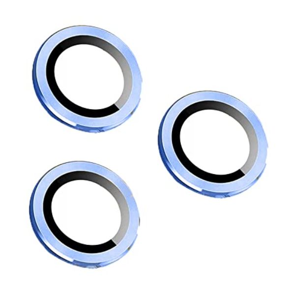 Blue Metallic camera ring lens guard for Apple iphone 14 Pro