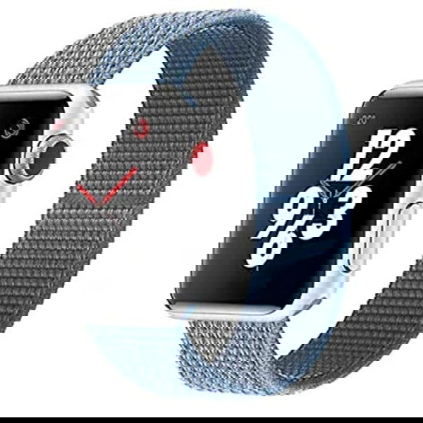 Blue Nylon Strap For Apple Watch Series SE 2020 (42mm/44mm/45mm/46mm/49mm)