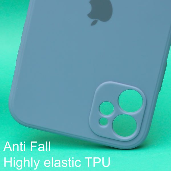 Blue Original Camera Safe Silicone Case for Apple Iphone 11