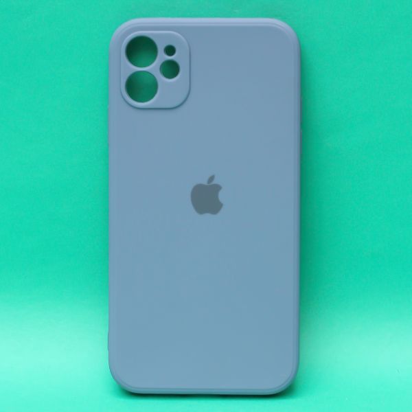 Blue Original Camera Safe Silicone Case for Apple Iphone 12 Mini