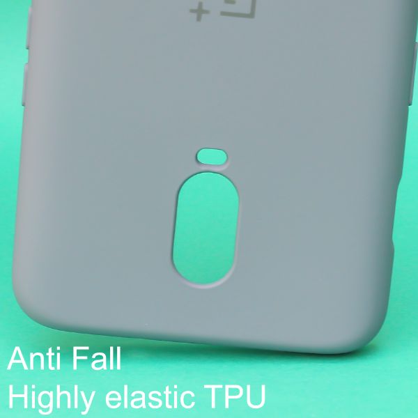 Blue Original Camera Safe Silicone case for Oneplus 6T