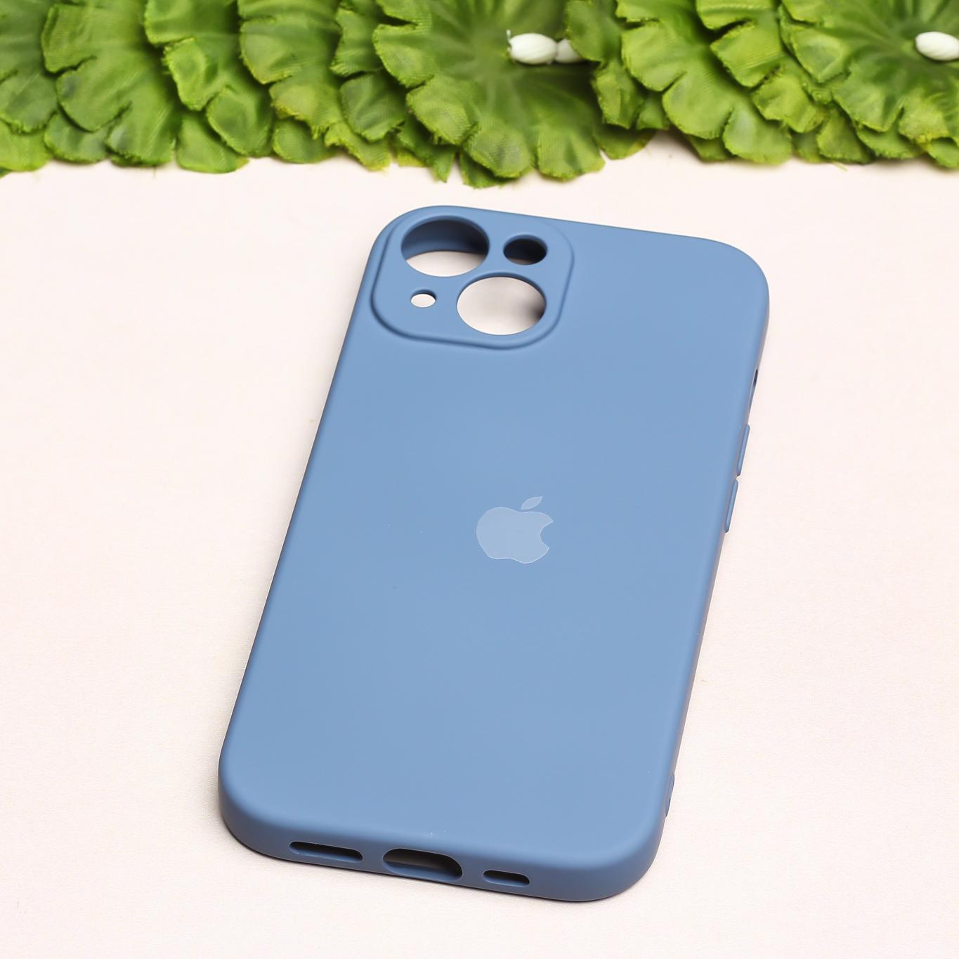 Blue Original Camera Silicone case for Apple iphone 14