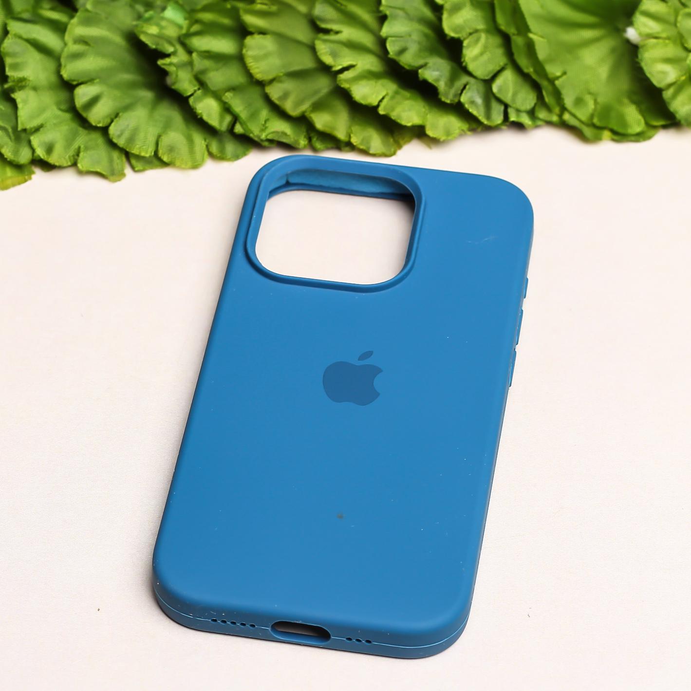 Blue Original Silicone case for Apple iphone 15 Pro
