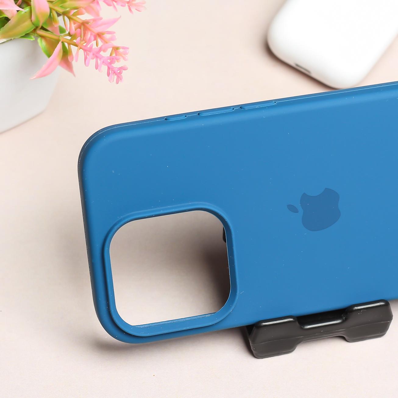 Blue Original Silicone case for Apple iphone 13 Pro Max