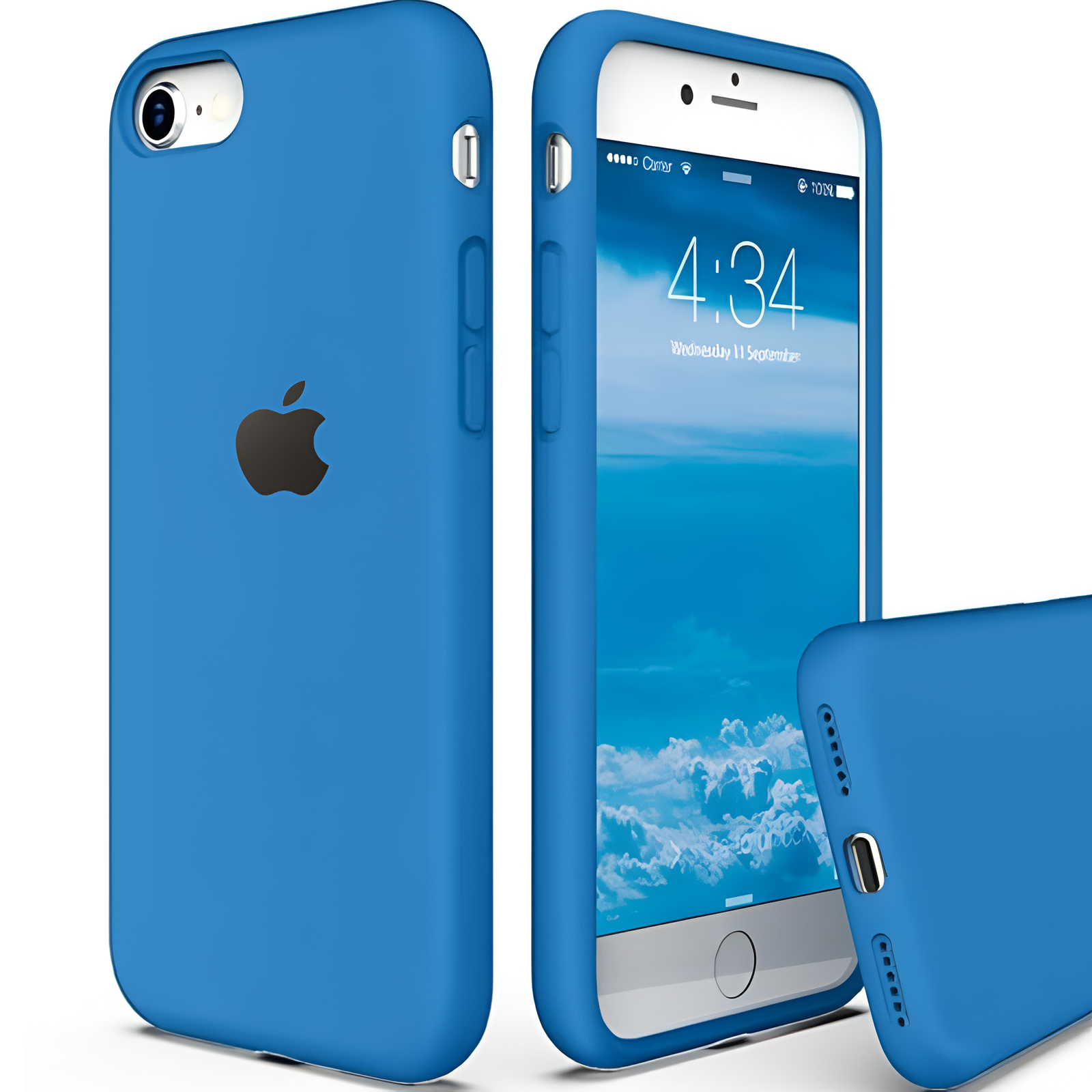 Blue Original Silicone case for Apple iphone 7