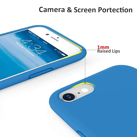 Blue Original Silicone case for Apple iphone 7